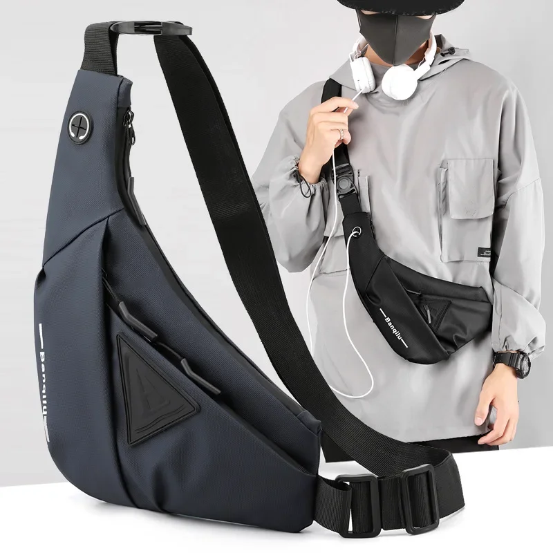 

Anti-theft Chest Bags Crossbody Bag Fashion Men Messenger Sling Shoulder Bag Mobile Phone Waterproof Bagpack Travel Sports Bags