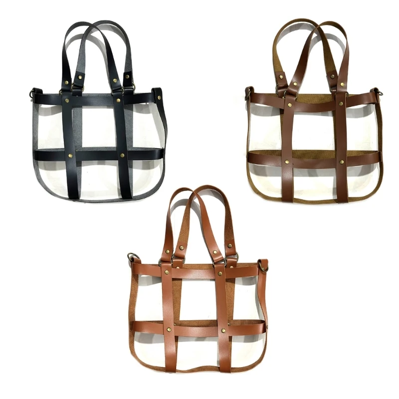 49MD Braided PU Leather Look Bag Exterior Removable Insert With Comfortable Wide Strap For Customizable Outfit