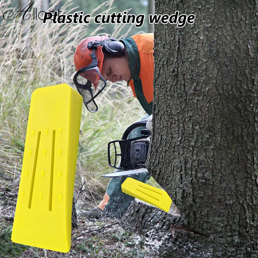 Plastic Forestry Cutting Wedge Lightweight Wood Cutting Edges Lifted Wedge High Impact Resistance with Spikes Garden Tools