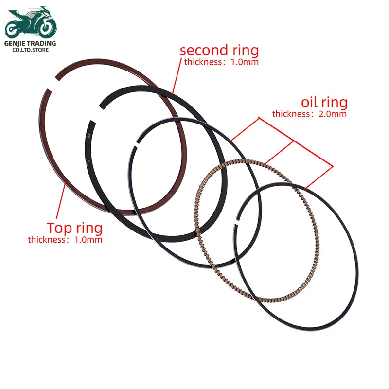 

Motorcycle Engine Piston Rings 74mm STD for Yamaha 5LV-11603-00-00 YZF-R1 PC,RC P,R 2002-2003 YZF R1 RC-F R-F 2003 YZFR1