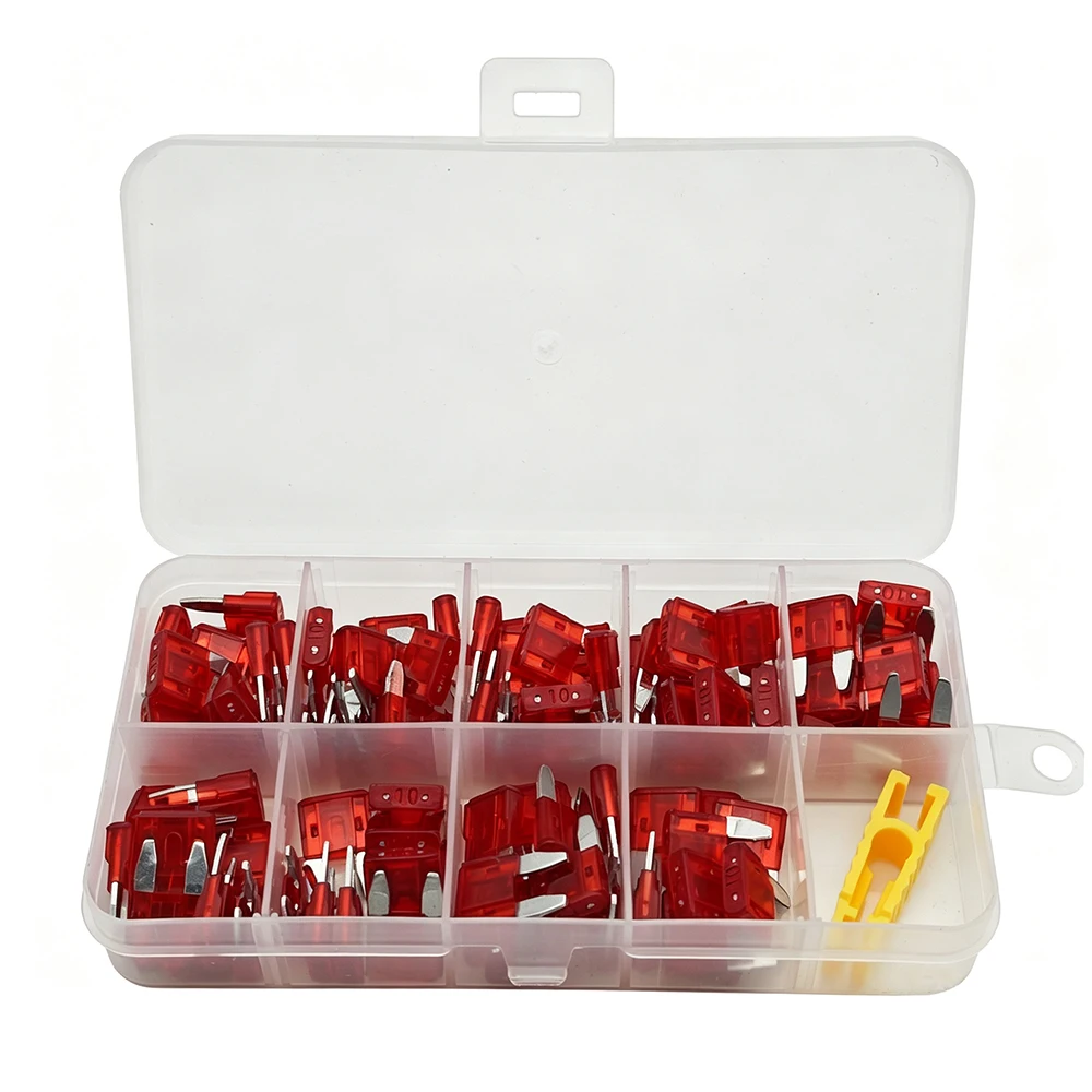 100 Stück Mini-Sicherungen 1A/2A/3,5A/7,5A/10A/15A/20A/25A/30A/35A/40 AMP APM/ATM Mini-Flachsicherungen Kurzschlussschutzsicherung – Detail 7