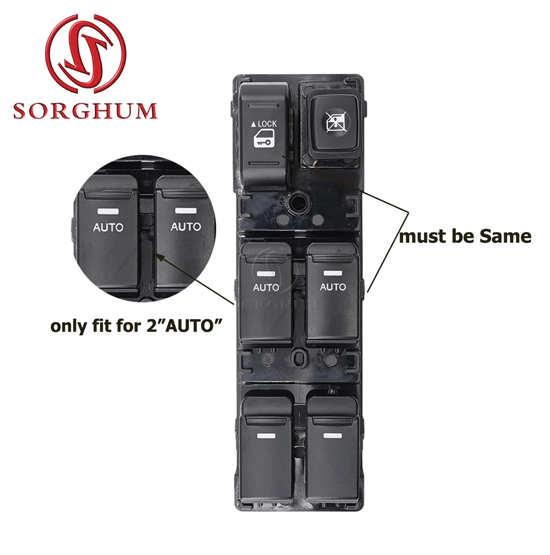 SORGHUM 93570-2P200 For KIA Sorento 2010 2011 2012 Car Front Left Master Power Window Switch Button Control Regulator 935702P200