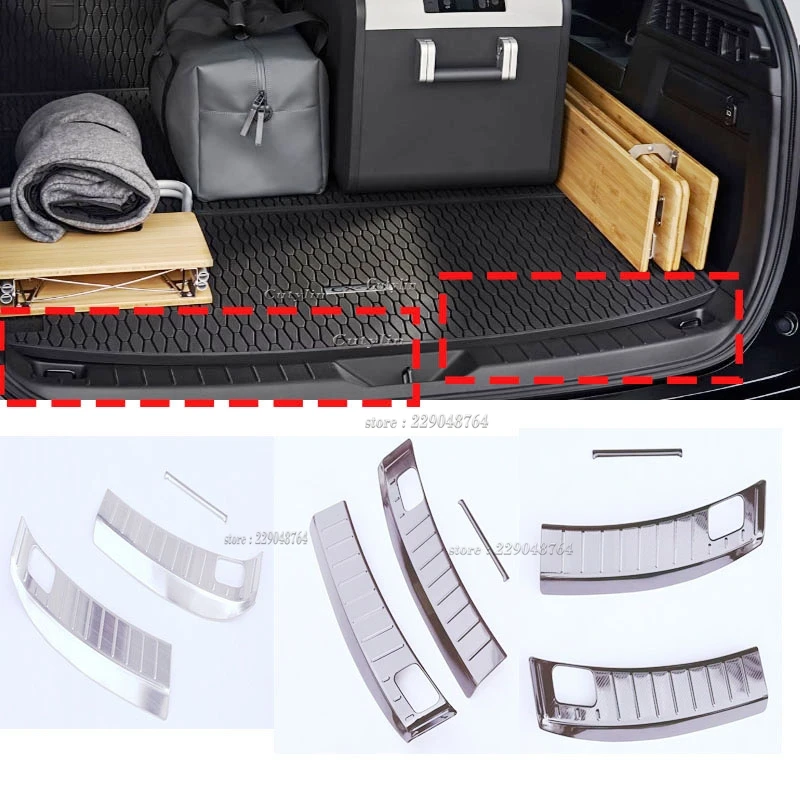 Für Mazda CX-70 CX80 cx90 2024 2025 Zubehör Auto Innere Hinten Stoßstange Schutz Platte Abdeckung Trim Edelstahl Stamm innere Schutz