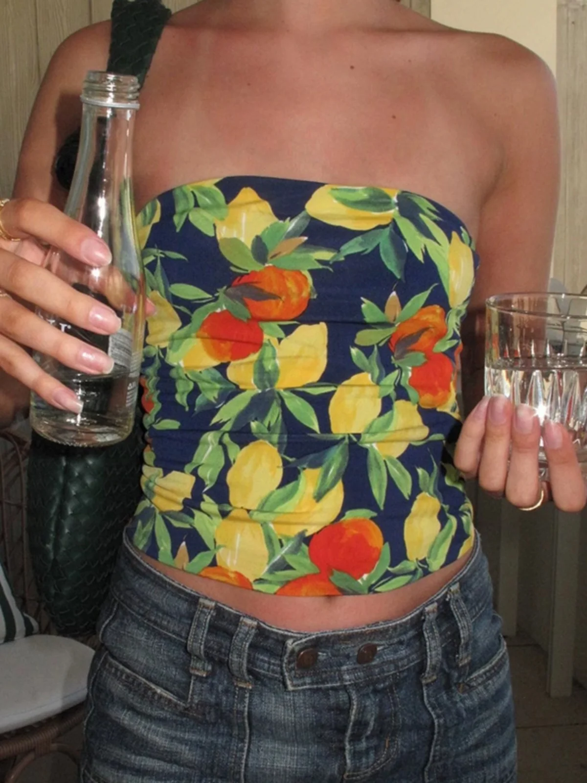 سترة نسائية من WEIRD PUSS بقصة ضيقة ومطبوعة سترة صيفية للشارع بطول ort سترة من مزيج الألياف اللدنة من البوليستر