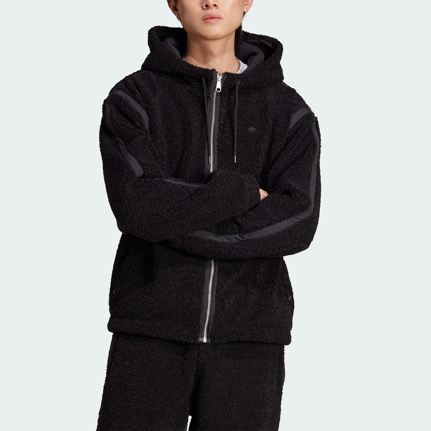 

Adidas genuine genuine Originals Men's Loose Fleece Hooded Sport Jacket II5807