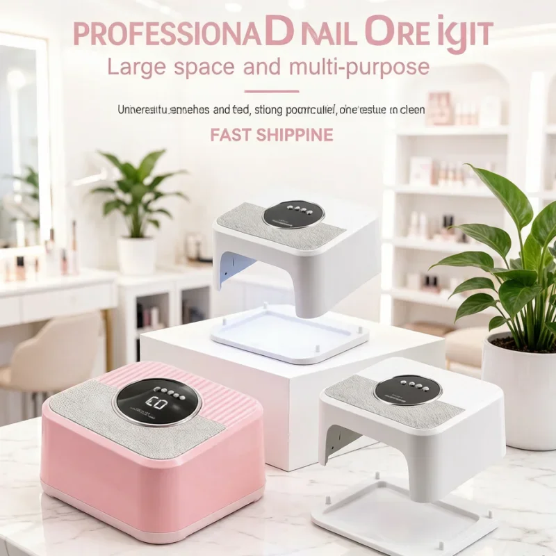 

Gel Curing UV Nail Lamp 45LED High Power LCD Smart Screen Nail Dryer Removable Base Pedicure Home Use Tool