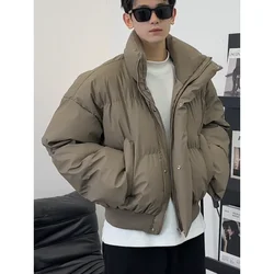 2024 New Winter Cotton Padded Coat Men's Shorts Korean men's padded jacket Thickened Warm Sporty Casual Trendy