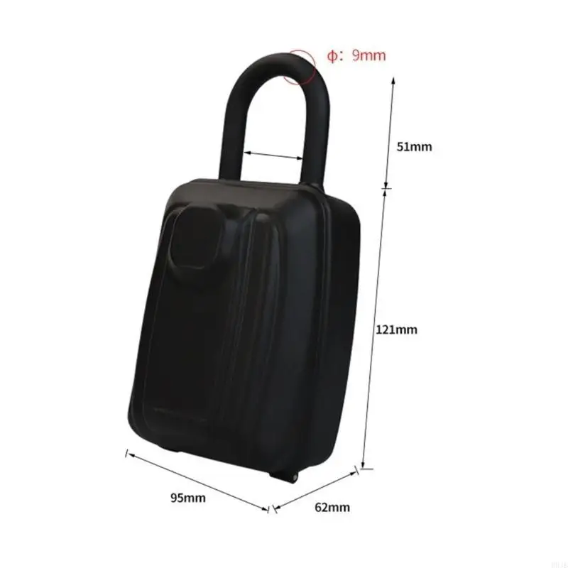 R9JB Key Lock Box 12-stelliger Key Safe Combination Lock Box Security Lock Box