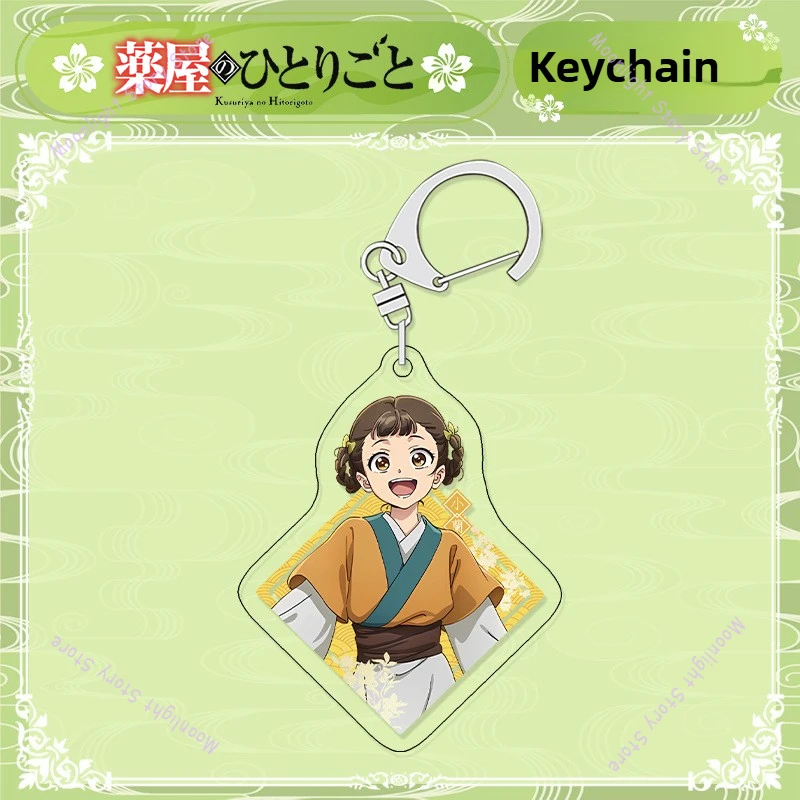 The Apothecary’s Diary Anime Merch Schlüsselanhänger Maomao Jinshi Xiaolian Emperor Chibi Style Anhänger Sammlerstück Geschenk für Anime-Fans