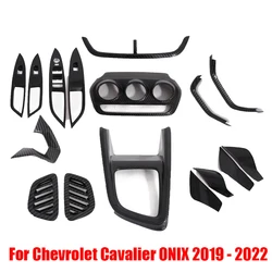 For Chevrolet Cavalier ONIX 2019 - 2022 interior Steering Wheel /window lift switch /Gear Shift Box /AC Vent  door bowl Cover