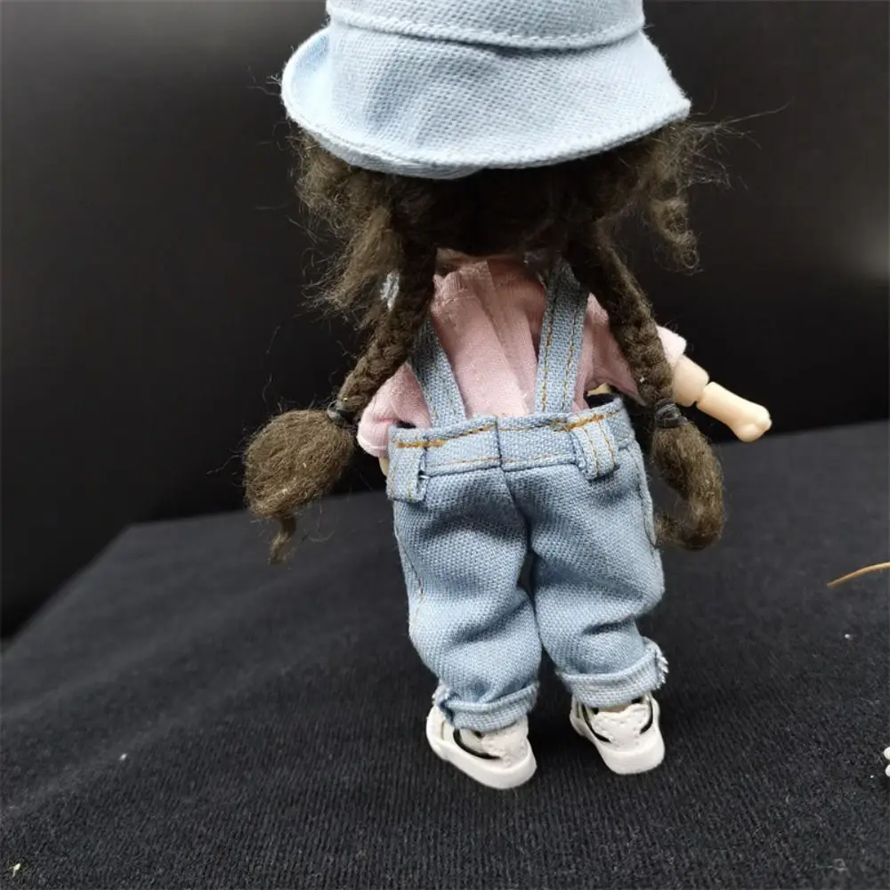 1/12 Bjd Doll Clothes Denim Pants Overalls Obitsu11 Doll Accessories Fashion Overalls For 1/11 OB11 Dolls Gift Toys 6 Styles