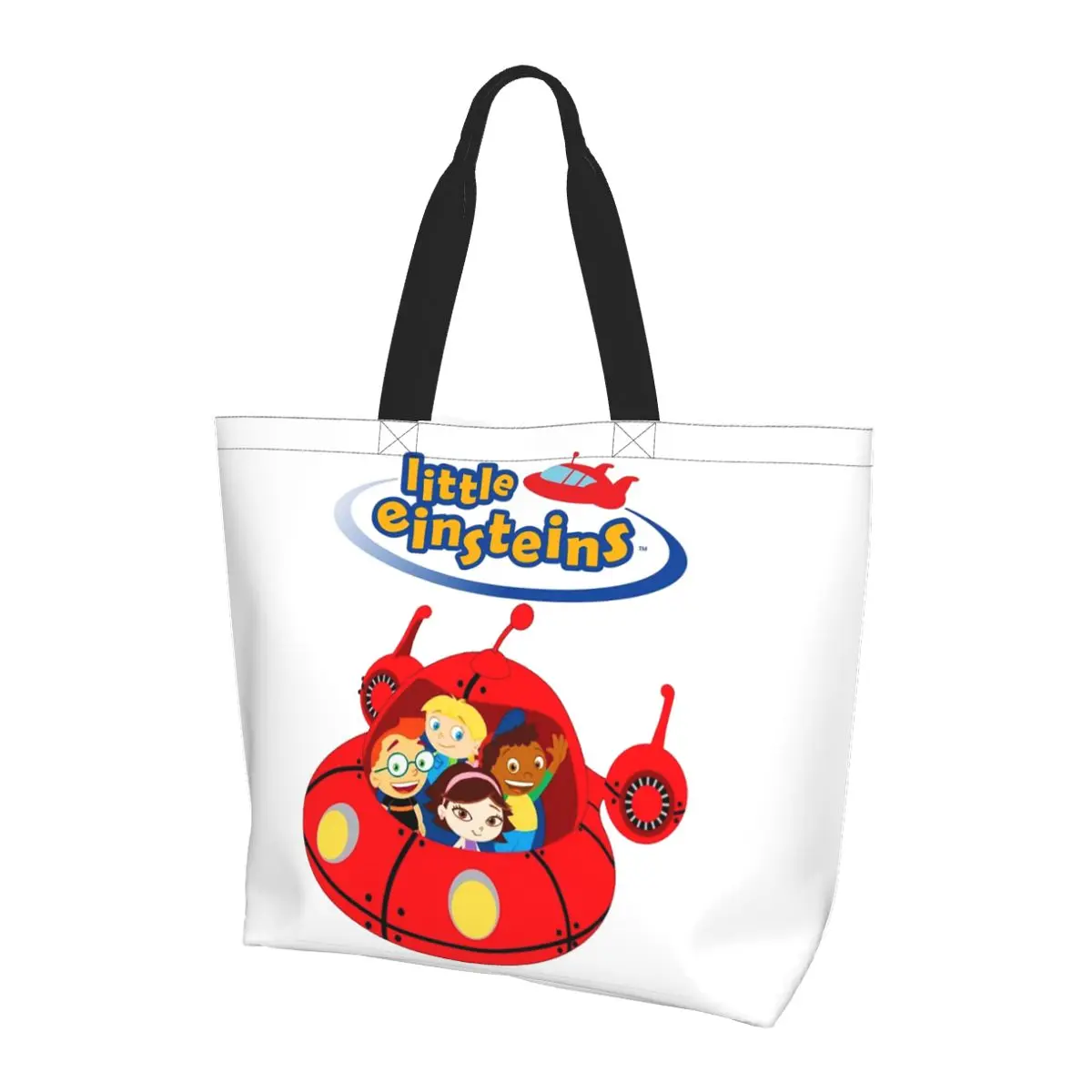 

Одежда Little Einsteins Little Einsteins Ca, большая сумка для покупок, парусиновые сумки на плечо, продуктовая сумка для женщин