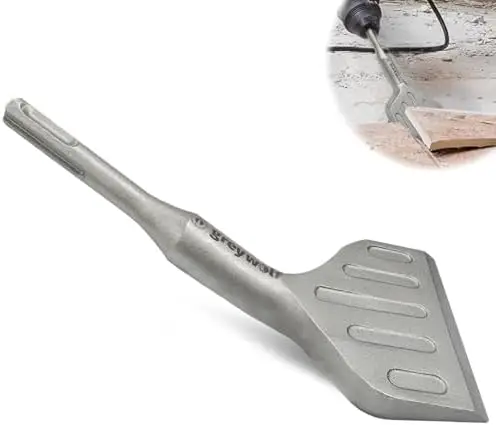 

Greywolf SDS Plus Chisel Bit 3" 20° Wide Bend for Tile Removal & Floor Scraping | 40CrMo Alloy