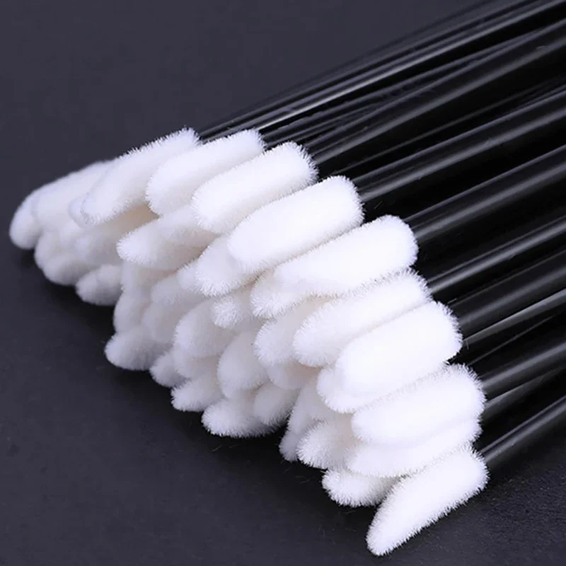 50 pz Usa E Getta Pennello Per Labbra Trucco Per Ciglia Microbrush Estensione Delle Ciglia Mascara Applicatore Rossetto Bacchette Set Strumenti di Trucco Cosmetico