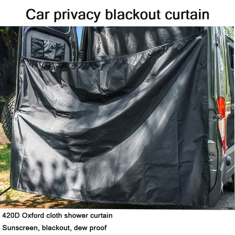 Car sunshade, vehicle privacy blackout curtain, rear seat partition curtain for sun protection and heat insulation, outdoor show