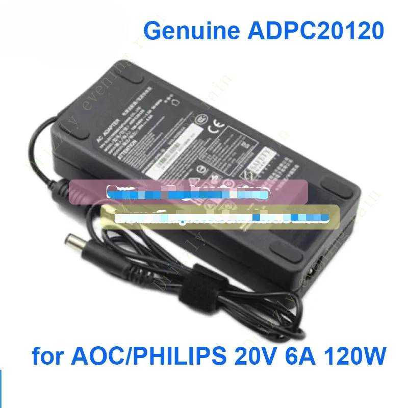 Genuine ADPC20120 20V 6A AC Adapter Power Supply for AOC PD2710QC AG27LM00027 For BENQ EX3203R EX3501R EX3501-T Monitor Charger