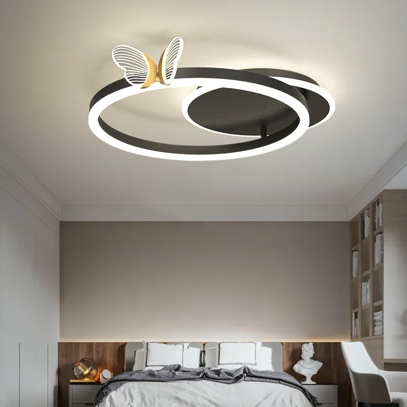 Design a farfalla in stile moderno lampadari a LED remoti per soggiorni camere da letto ristoranti cucine anelli lampadari