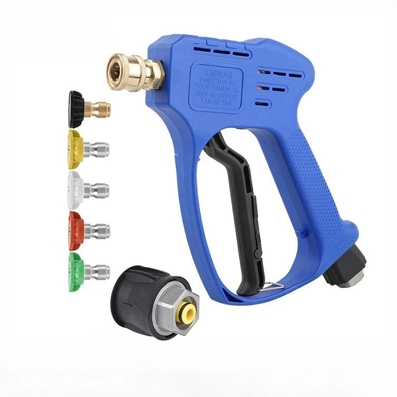 

Suitable for Kaichi car washing machine rotating high-pressure water gun 1/4 union 4000psi pure copper ceramic valve spray gun