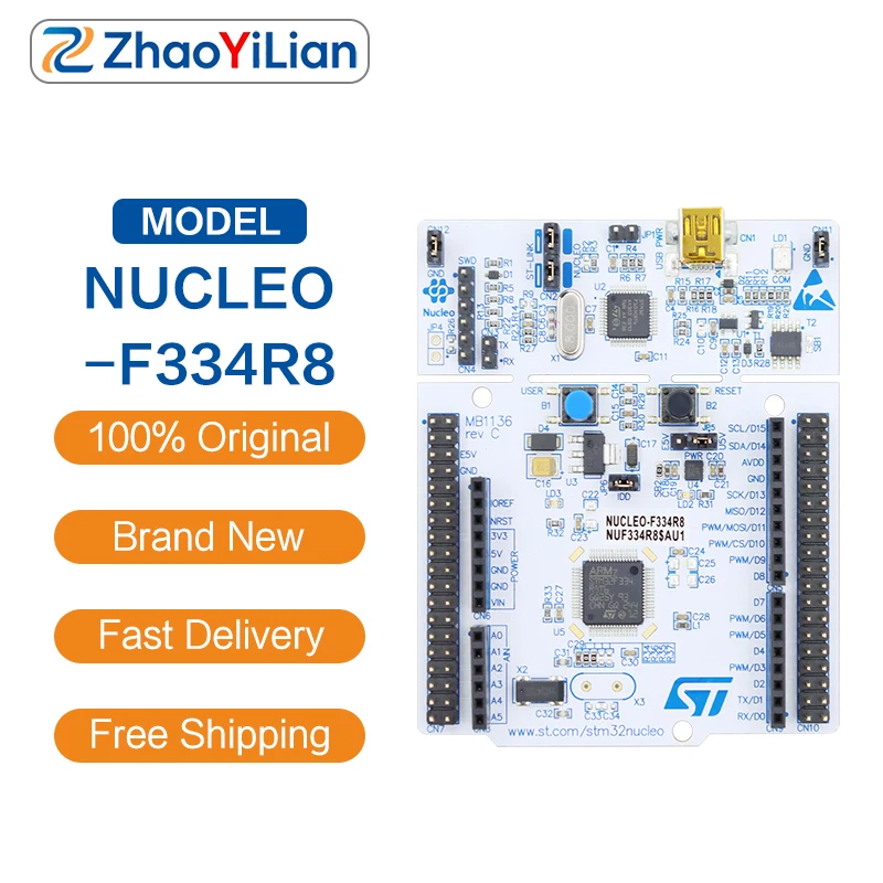For NUCLEO-F334R8 ST NUCLEO F334R8 STM32F334 Embedded MCU Development Module Cortex-M4 Demo Board