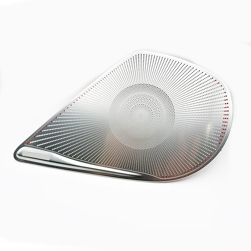 Stainless Steel Mesh Door Kick Guard & Speaker Cover for Mazda6 Mazda 6 Atenza 2020 -2024 Silvery Self-Adhesive Protective Trim