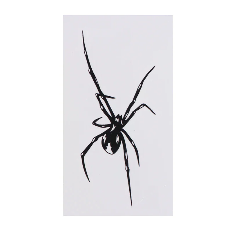 1 ورقة ملصقات وشم مؤقتة مقاومة للماء على شكل عنكبوت، مقاومة للماء تدوم طويلاً لمدة أسبوعين، للذراع والساق #3