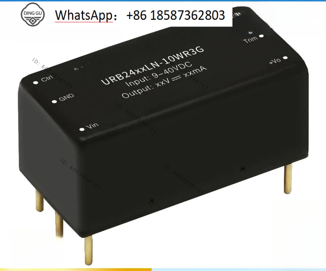 Quality Assurance URB 2403/05/06/09/12/15/24/28 LN-10WR3G10W Ultra Wide Voltage Isolation Module