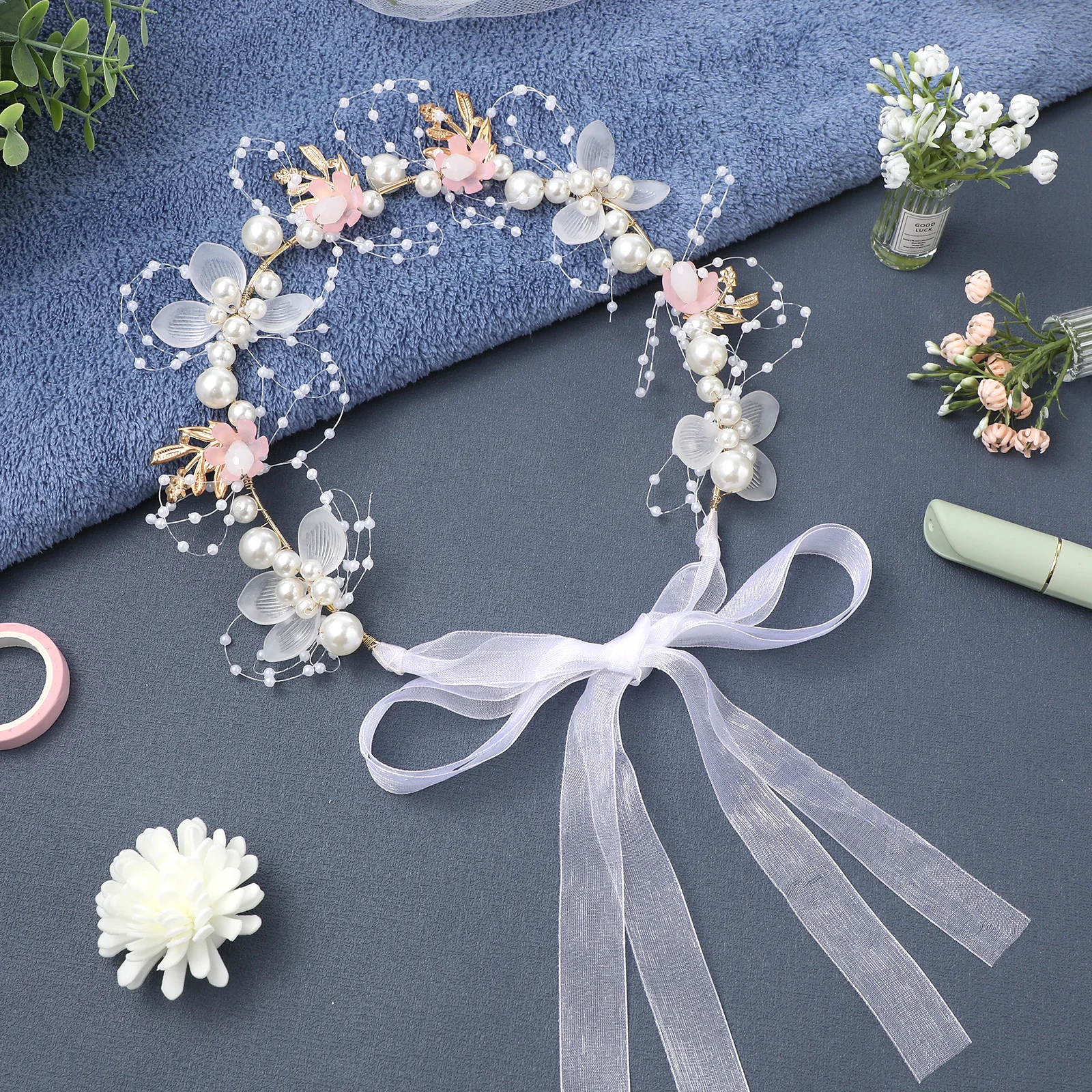 

Pearl Headband Flower Girl Hair Accessory Wedding Hairband Girls Headbands Accessories Comfortable Wear Versatile Hairstyles