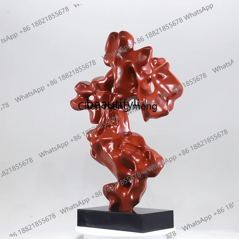 New arrive Corridor aisle large floor-to-ceiling ornaments entrance door sculpture fiberglass art installation at the front desk