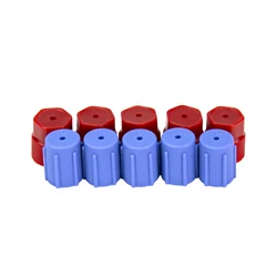 5 pairs,8v1 A/C Service Port Valve Retrofit Adapter Cap for Buick Cadillac Chevrolet GMC