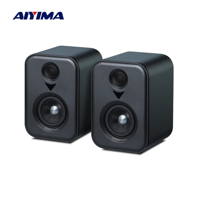 AIYIMA Ulepszone Aktywne Głośniki Półkowe S400 Audio Monitor Studyjny 3 Calowe Bluetooth USB DAC HiFi System Subwooferowy Domowy TV PC