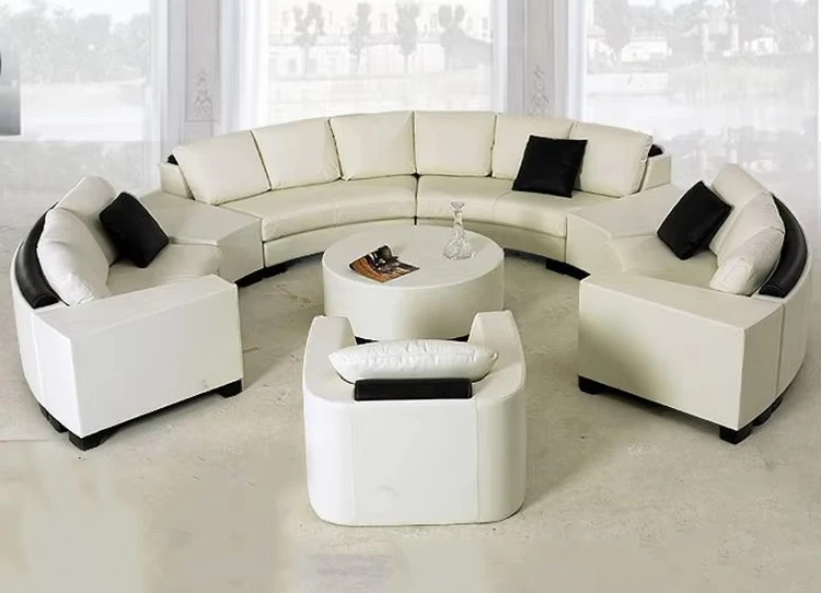 Fast Delivery Living Room Sofa Furniture Cheap  Leather Sofa Set With Hand rest And Backrest
