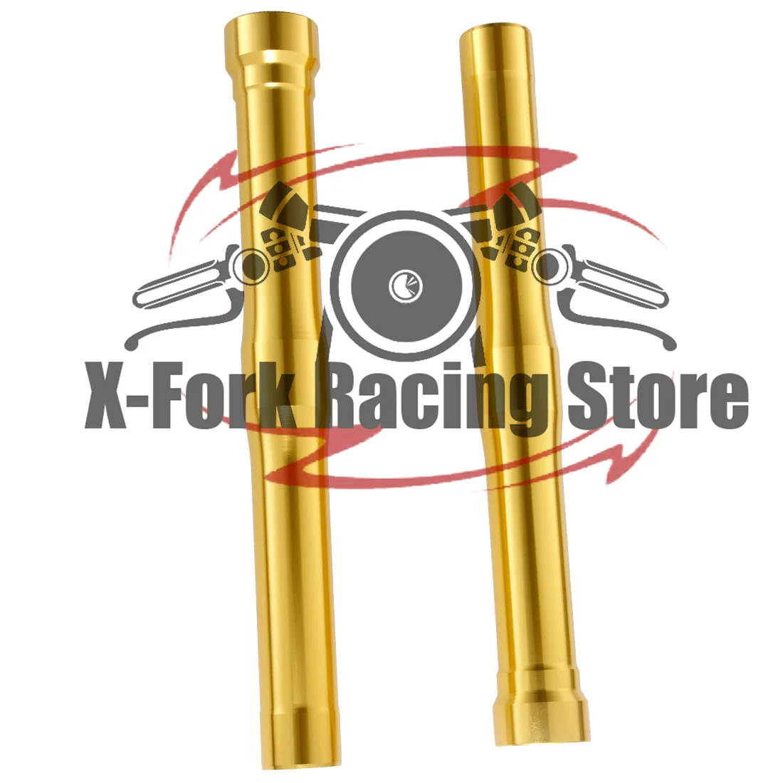 Gold Front Outer Fork Tubes 455mm For Honda CB600F Hornet 2007-2008 fine thread 51410-MFG-D01 Fork Suspension Shock Pipe Leg Bar