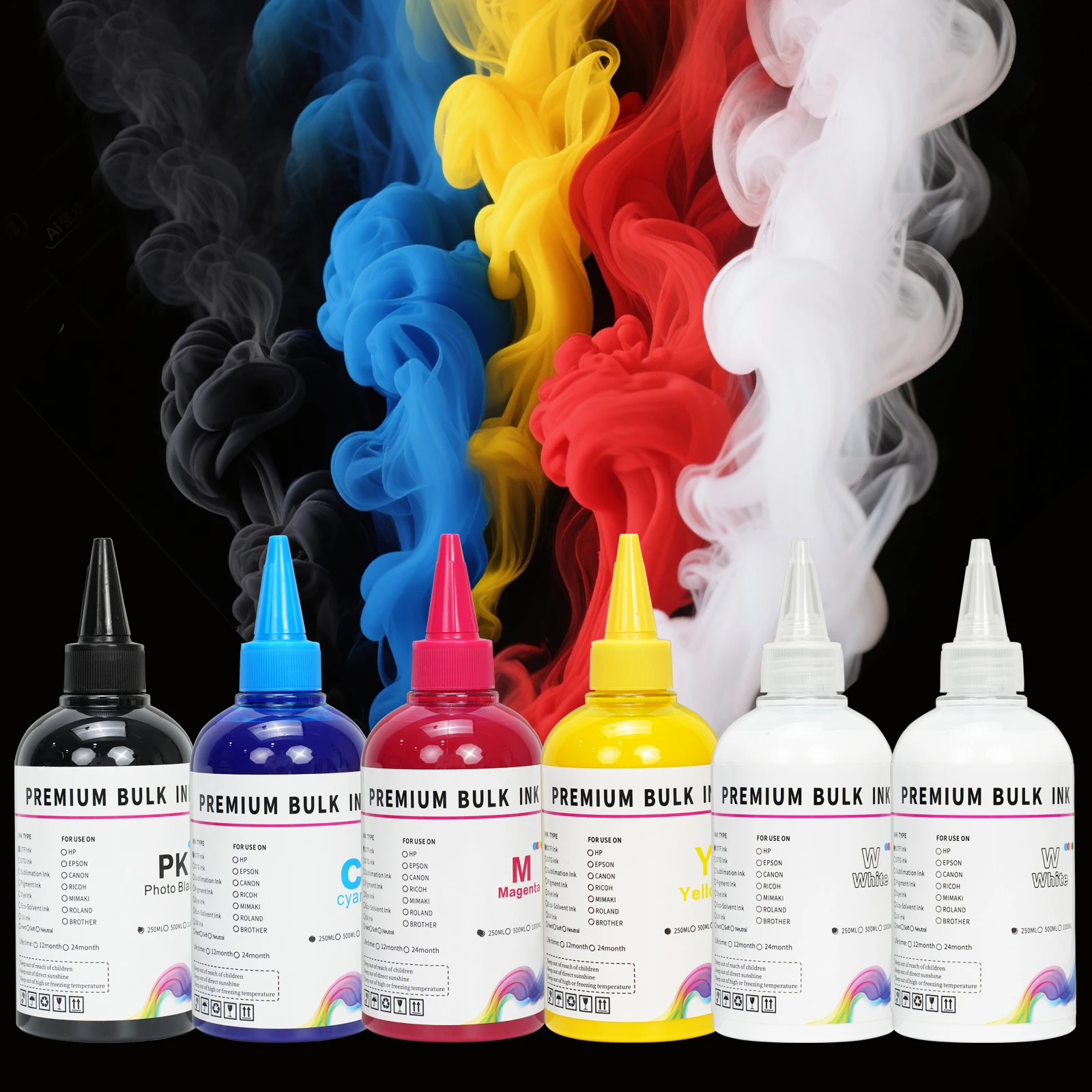 

Direct To Film Desktop Wide Format DTF Ink Premium High Fluence L1800 L18050 ET8550 L8050 L805 i3200 i1600 TX800 XP600 DX5 DX6