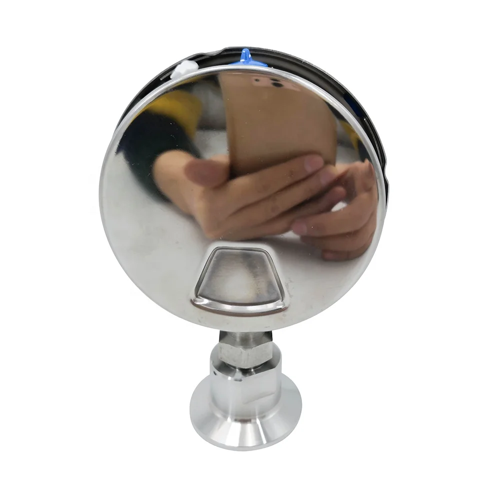 

Stainless Steel Sanitary High Quality Price SS304 SS316L Hygienic Hygiene 1Mpa Diaphragm Pressure Gauges with Tri-clover Ends