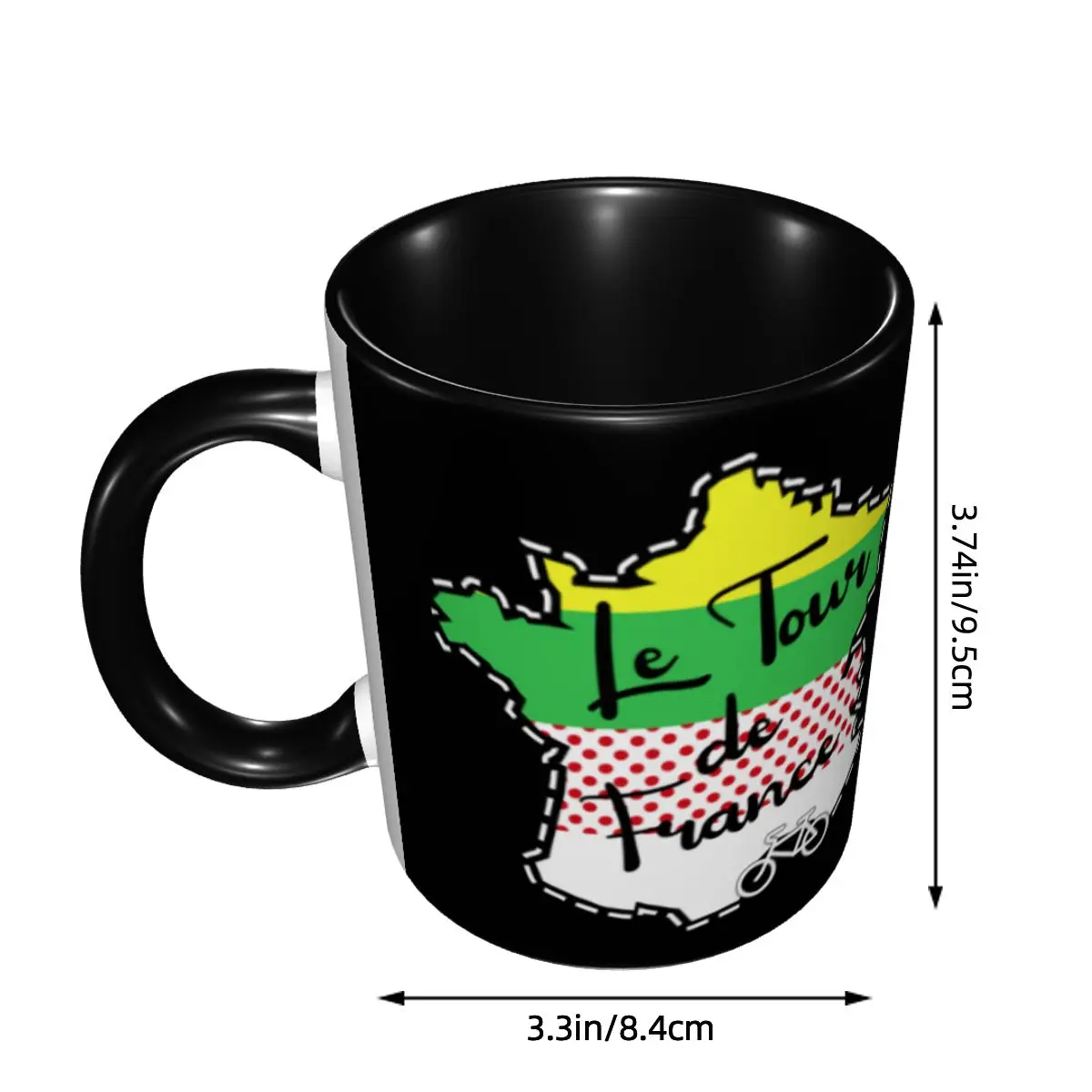 Tour De France Cycling Race Mug Customized Ceramic Coffee Mug Cup Creative Present