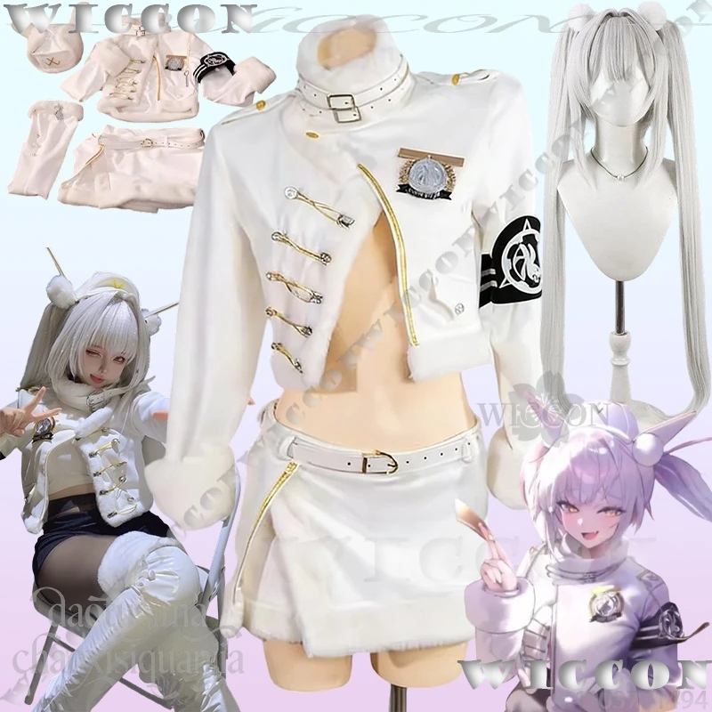 

Blanc Cosplay Goddeesss Game Victorryy New Skin Fortune Express Kawaii Short White Coat Bikini Mini Skirt 코스프레 Navidad Carnival