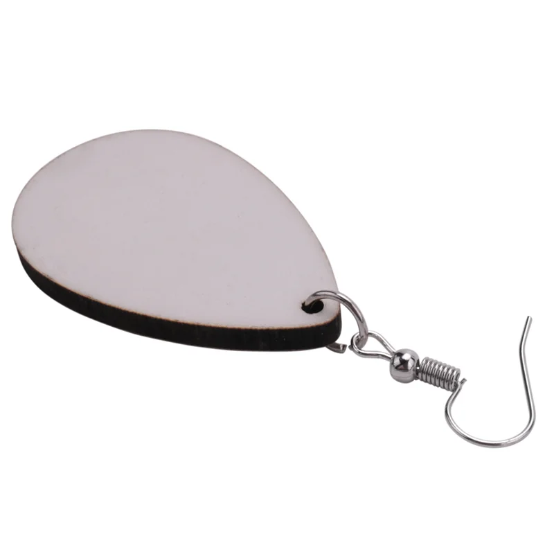 

NEW-100 Pieces Sublimation Blank Earrings, Earrings Unfinished Teardrop Heat Transfer Earring Pendant For Jewelry DIY Making