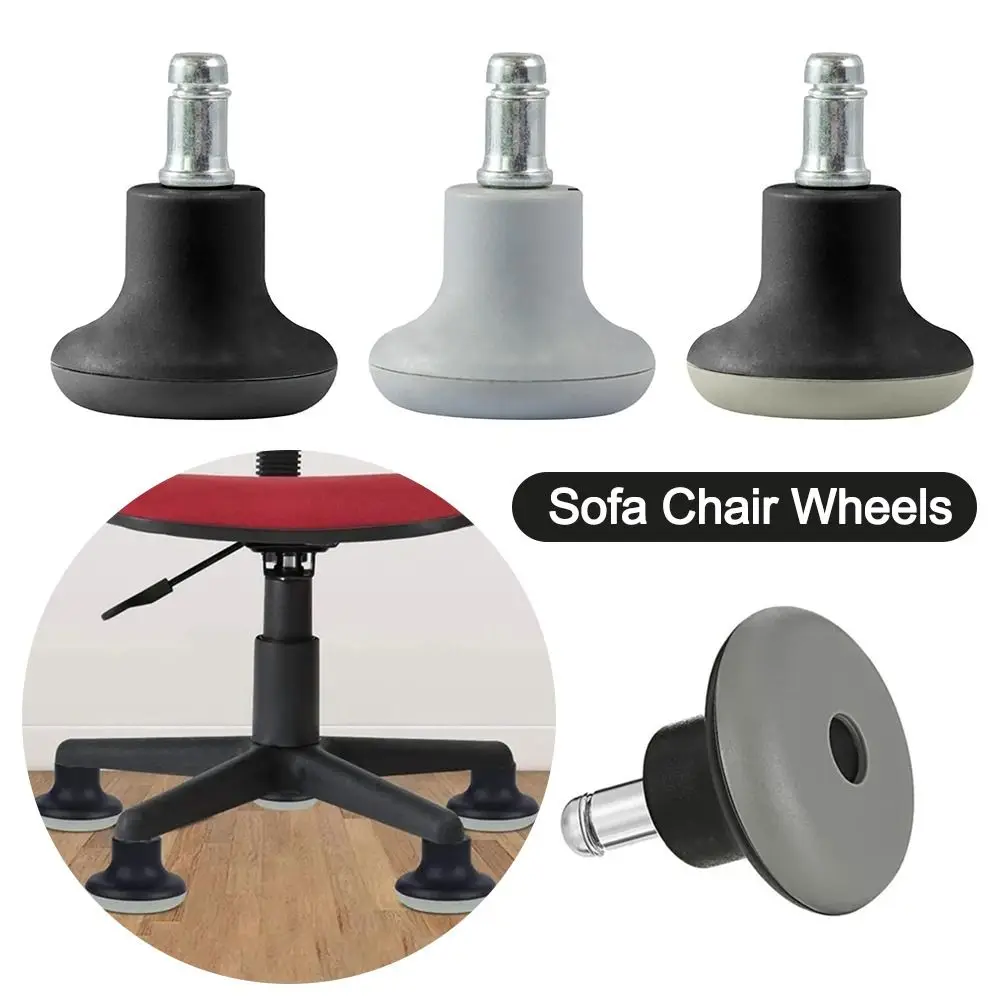 Aperte-Sofá Cadeira Rodas Rolha Substituição, Rodízios Fixos, Anti Slip Bell, Rodas Universais, Escritório, Cadeiras Computador