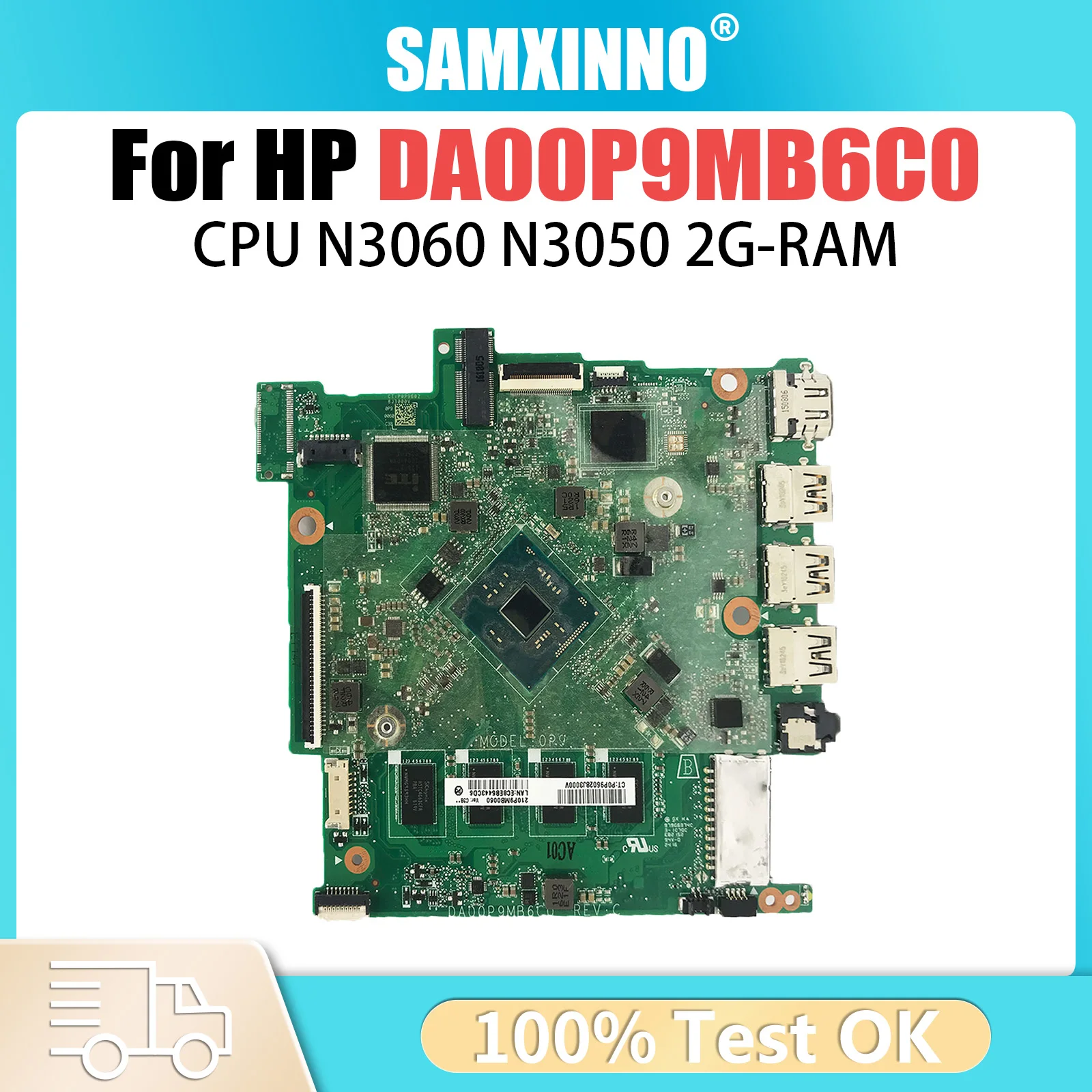 DA00P9MB6C0 For HP Pavilion 14-BS Laptop Motherboard With N3060 N3050 CPU 2G RAM 100% Tested OK