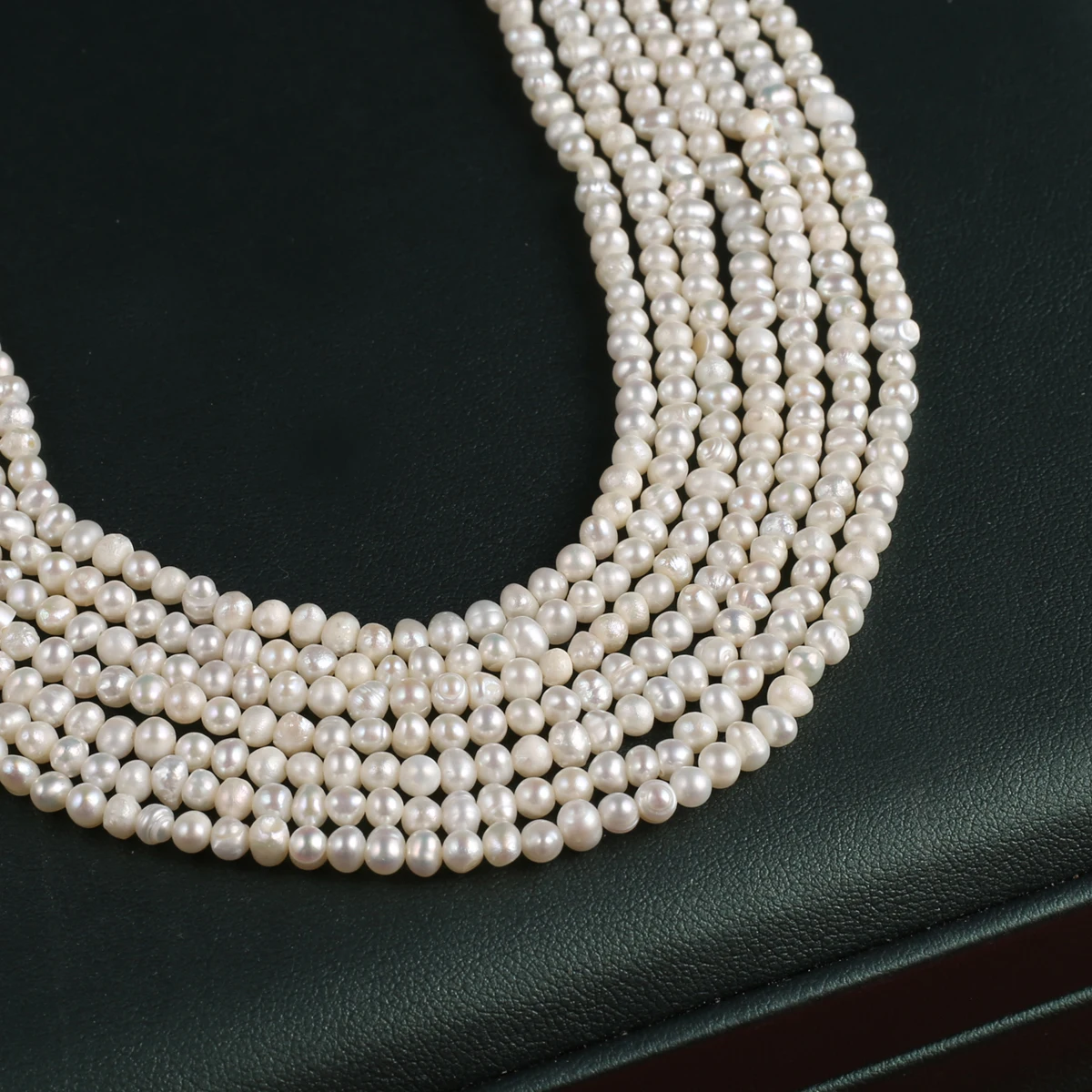 Natural Pearl Punch Bead Exquisite Shape Elegant Appearance For DIY Jewelry Making Handmade Bracelet Necklace Length 36cm