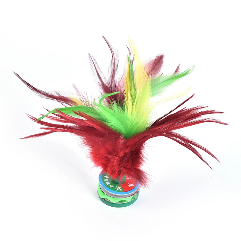 Colorful Feather Shuttlecock China Jianzi Foot Kick Fitness Entertainment