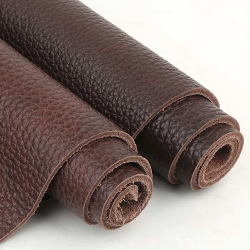 طبقة علوية من جلد البقر بلون القهوة 3.5 ملم، جلد طبيعي مزدوج اللون بني داكن، وسادة أريكة جلدية سميكة، وسادة طاولة، يوجا cu #2