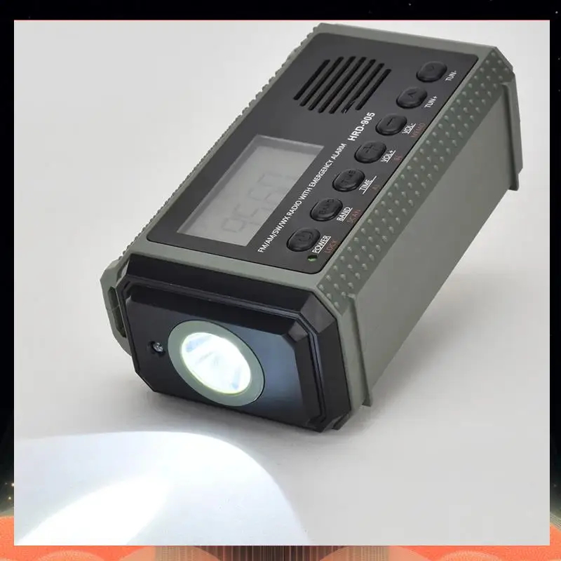 

Solar Hand Crank AM FM SW NOAA Weather Radio 4 Ways Powered 10000Mah Multifunction Radio Torch SOS Alarm Power Bank-TCE