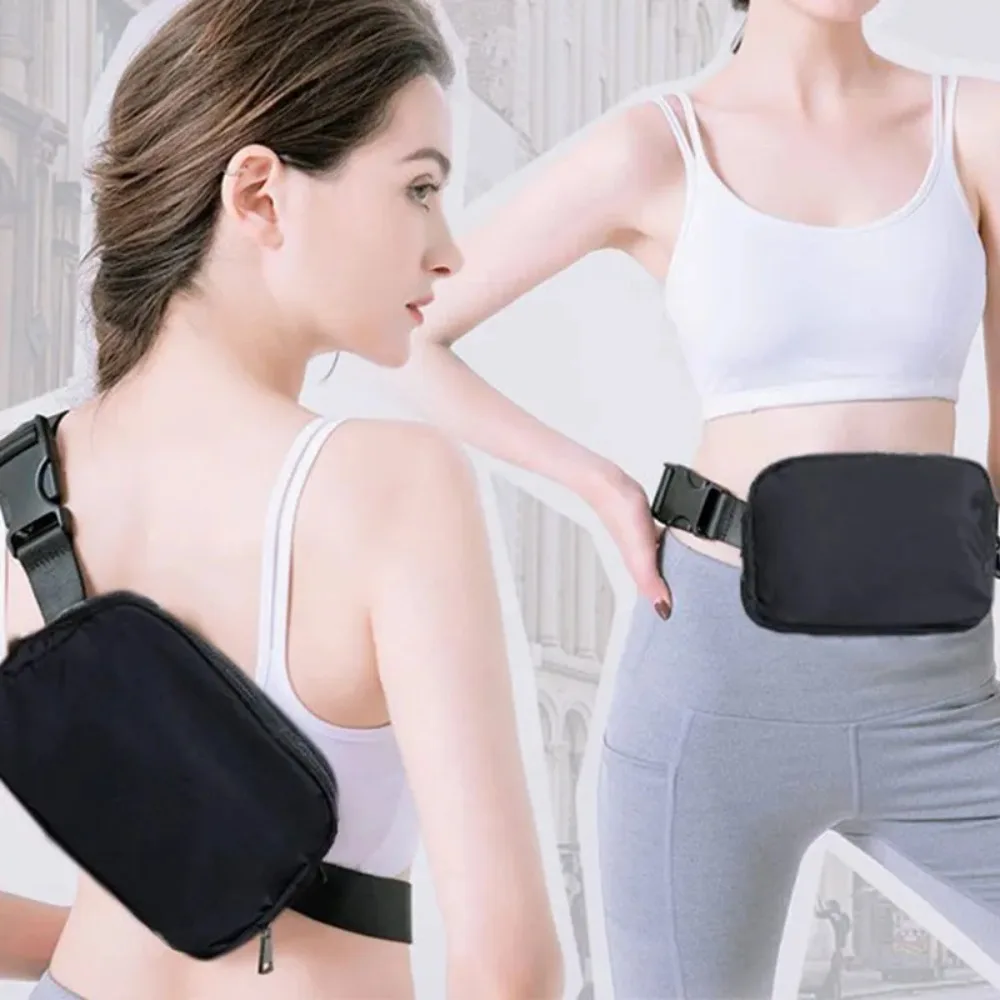 Nylon Waterproof Mobile Phone Bag Outdoor Sports Running Cell Phone Bag Versatile Chest Bag Men and Women Fashion Chest Bag