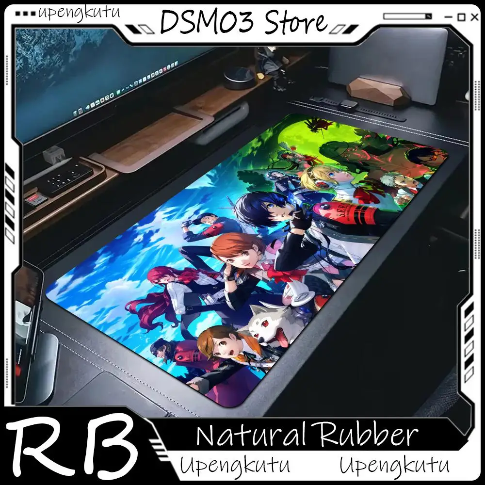 

XXL Mouse Pad Anime Persona 3 Reload Mousepad Gaming Gamer Accessories MouseMat Office Soft Table Mat HD Printing Kawaii Deskpad