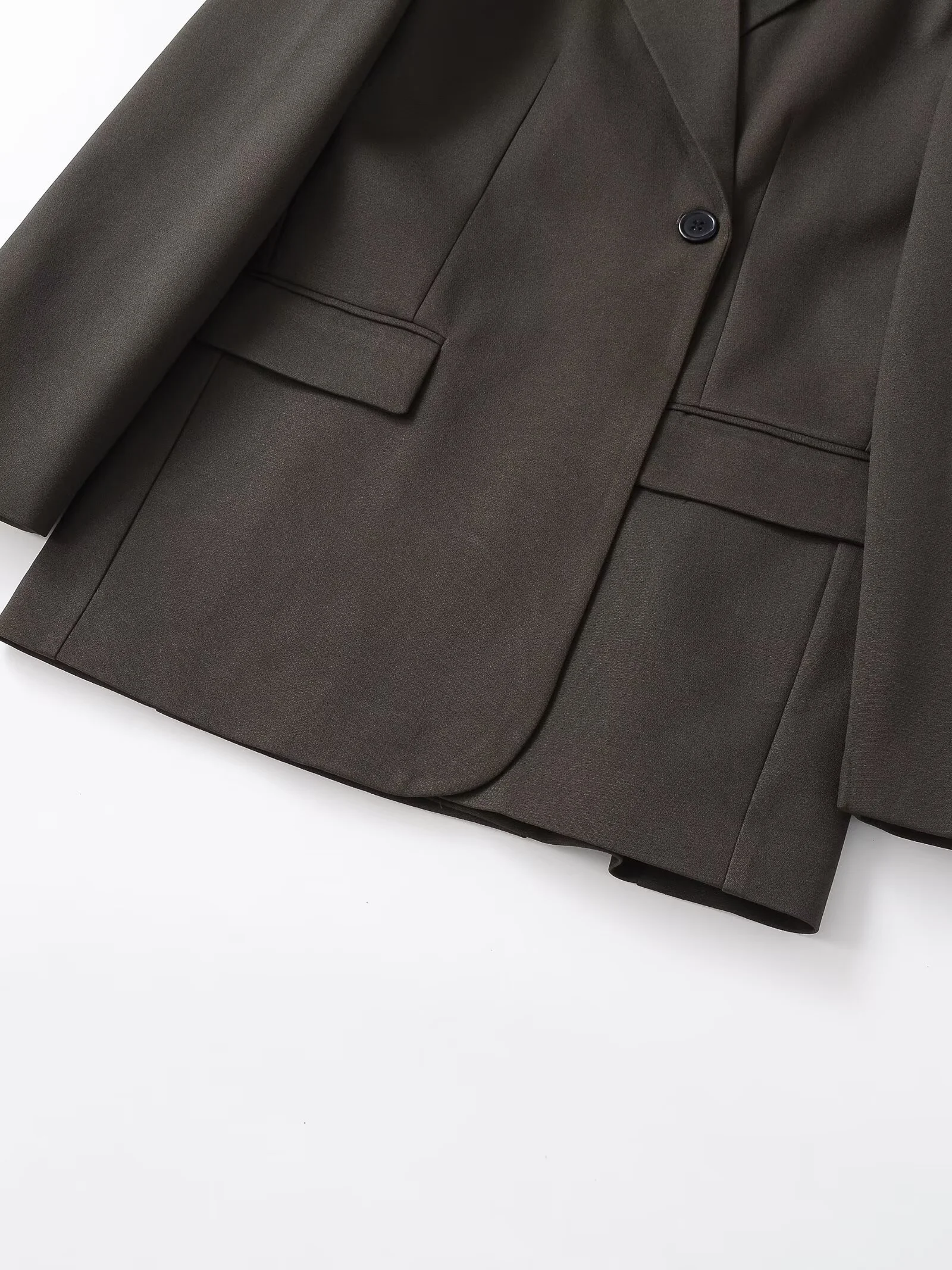 2025 hiver nouveau femmes décontracté mode Simple Style de déplacement polyvalent bouton unique Slim Fit Blazer