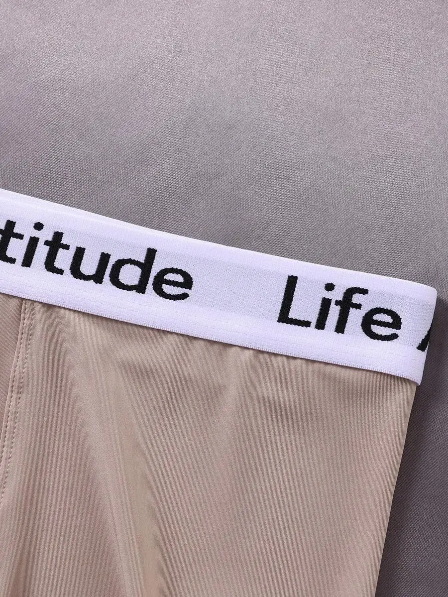 

9 Pieces Men Letter Print Boxer Briefs Simple Fashion Underwear