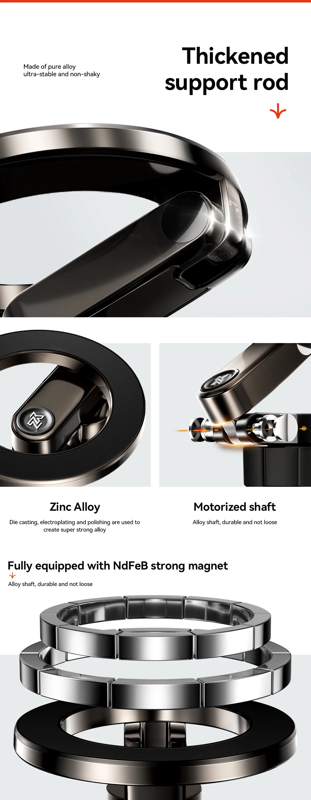 YZ Für Tesla Highland Model 3/Y/YL Juniper Starker Magnetischer Handyhalter für iPhone 17 16 Pro Max Samsung Handys Lüftungsschlitz-Basis – Detail 6