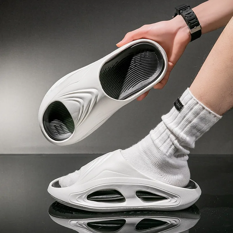 

Тапочки женские летом, домашняя ванная комната, ванна, крутые тапочки из ЭВА, наступающие на ощупь, пара, простые