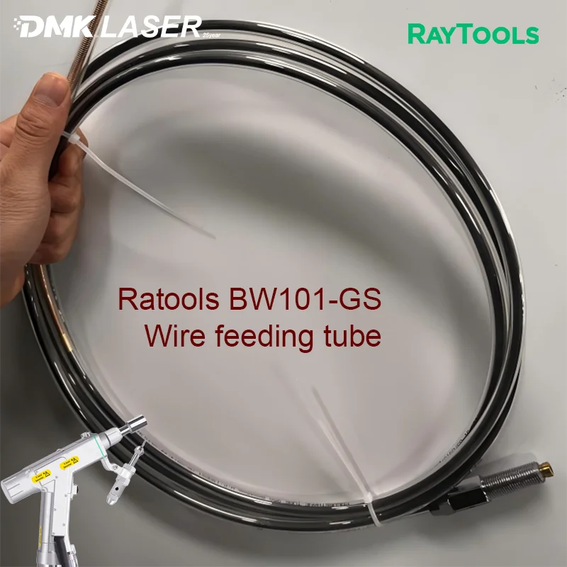 

Raytools BW101-GS Трубка подачи проволоки 3/4/5 м Одноразовый/дuble пружинный шланг Детали подачи проволоки Графеновая трубка для алюминиевой сварочной проволоки
